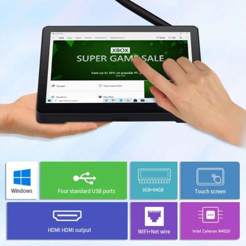 Máy tính mini PiPo X9S, 9,0 inch, 3GB + 64GB Windows 10 Intel Celeron N4020 Dual Core lên đến 2,8 GHz