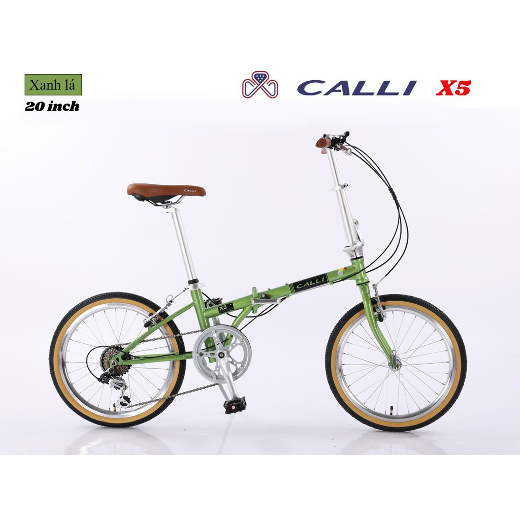 Xe đạp gấp CaLLI X5 Hàng Cao Cấp Xuất Nhật SIZE 20 cho người cao từ 1.3m