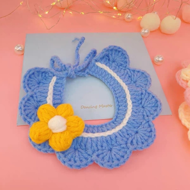 Yếm len đeo cổ chó mèo