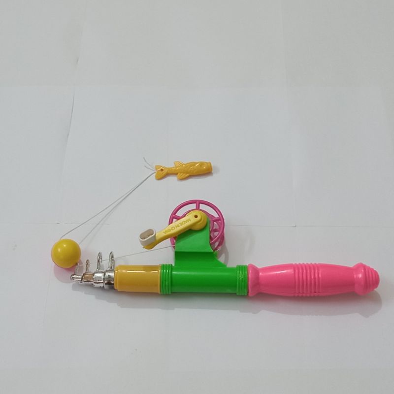 Cần câu cá đồ chơi có đầu nam châm loại dài 65cm