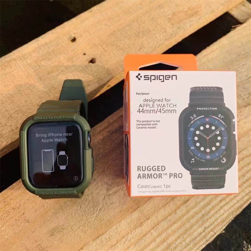 SPIGEN Dây Đeo Đồng Hồ Bằng Silicone TPU Cho Apple iWatch Series 8 7 6 SE 5 4 45mm 41mm 40mm 44mm