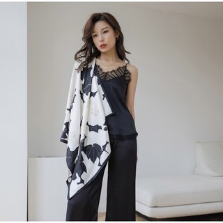 Khăn lụa vuông choàng cổ thanh lịch size 90x90cm