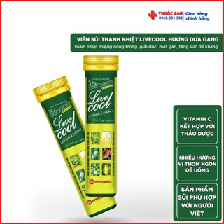 C sủi bổ sung vitamin C actisô , râu ngô, rau má ,chanh muối, dứa, cam, chanh muối, bò húc tuýp 20 viên