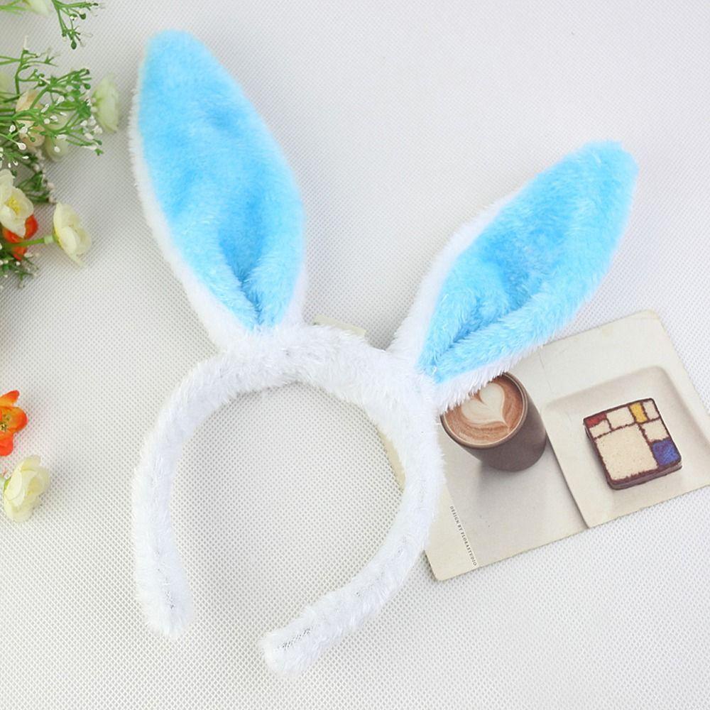 Băng Đô Cài Tóc Hình Thỏ Bông Thời Trang Thanh Lịch Dành Cho Nữ