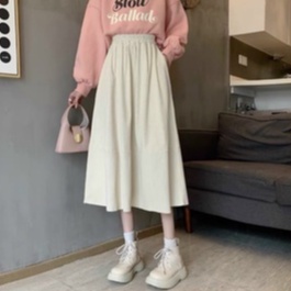 Chân váy kaki dáng dài đi chơi cực xinh