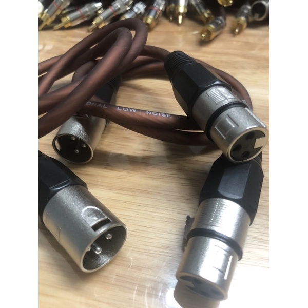 Dây Jack Canon Cái Ra AV , Canon đực - Cái, kết nối Ampli ra vang, cục đẩy ra vang, vang ra sub