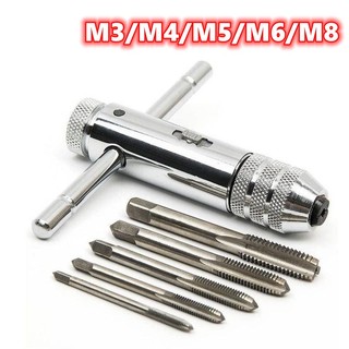Tay quay taro tự động M3-M8 bộ taro tạo ren - tay quay mũi taro ren