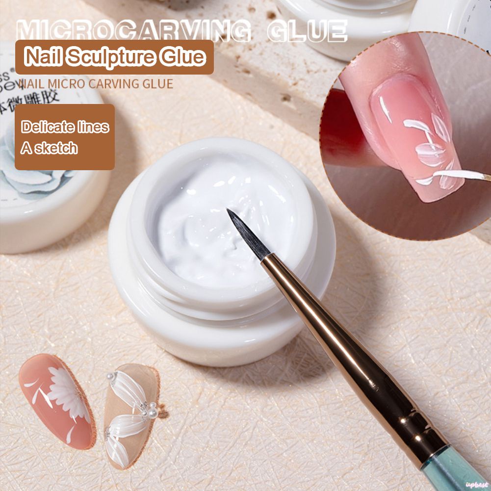 ♕Hoa Hậu GOOEY Kiểu Nhật Bản Chắc Chắn Sơn Móng Gel Làm Móng Tranh Keo Họa Tiết Kem Làm Móng Véc Ni Chắc Chắn UV Gel Trị Liệu Bằng Ánh Sáng Móng Tay ba Lan Keo Upbest