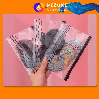 Dây buộc tóc, dây cột tóc phong cách Hàn Quốc túi zip 100 cái