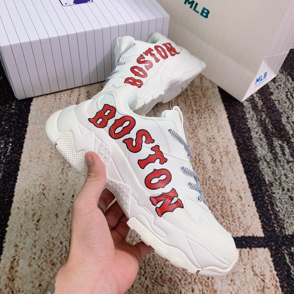 Giày MLB Boston Big Ball Chunky Nam-Nữ 1:1, Giày Thể Thao Tăng Chiều Cao MLB Boston Siêu HOT