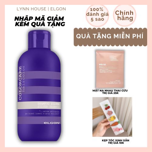 Dầu gội tím Elgon - khử vàng và giữ màu dành cho tóc tẩy nhuộm màu thời trang
