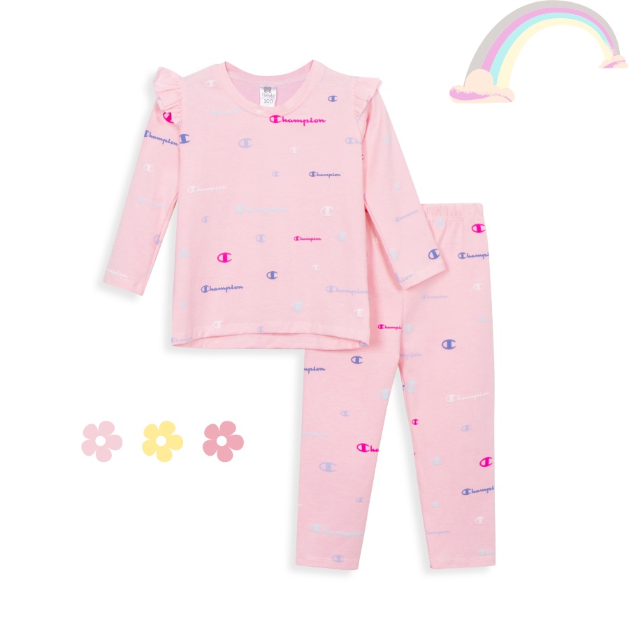 Đồ bộ dài tay bé gái mặc ngủ điều hòa thun cotton in hình elsa minnie unicorn, dễ thương Áo Lá Homewear NNB001