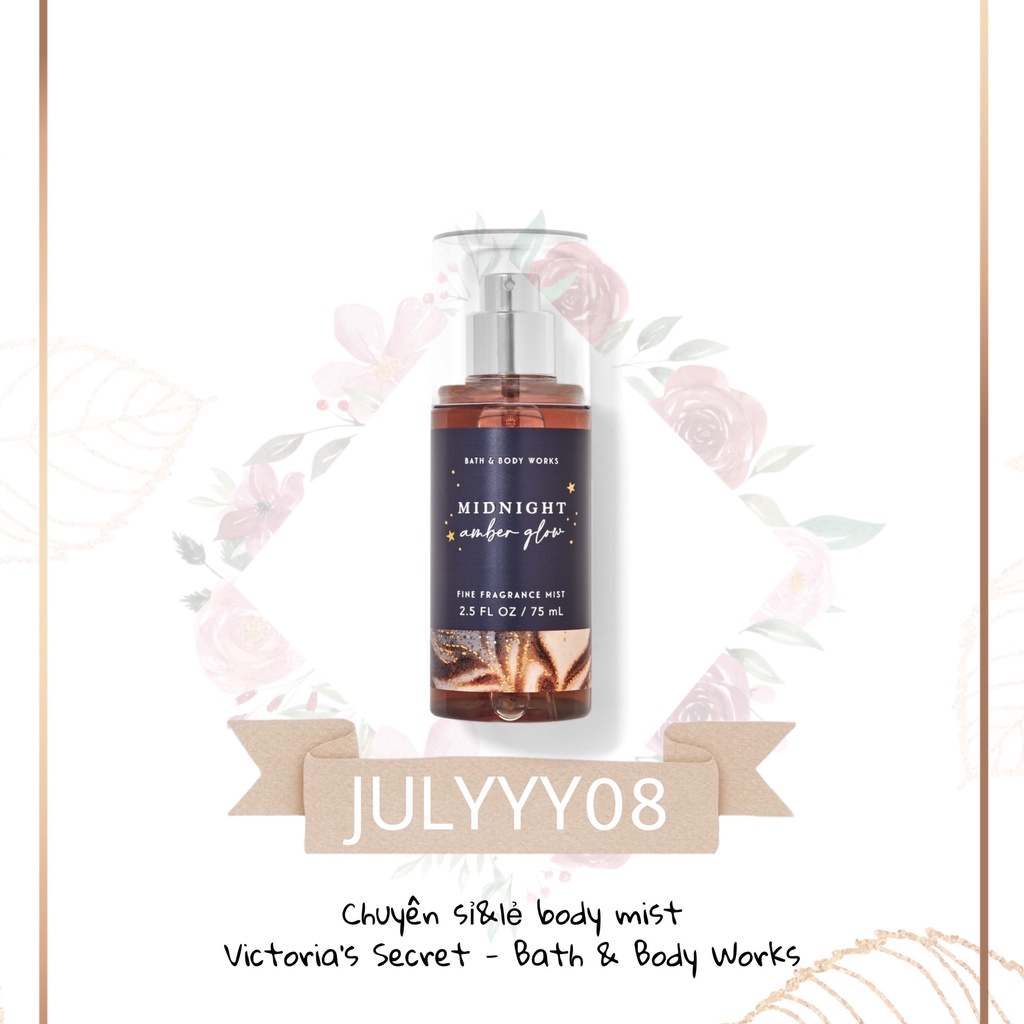 Xịt Thơm Toàn Thân MIDNIGHT AMBER GLOW Mist +jɥȽÿ08+