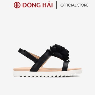 Sandal bé gái Zucia đính nơ hoa đế bằng chống trơn - SHL67