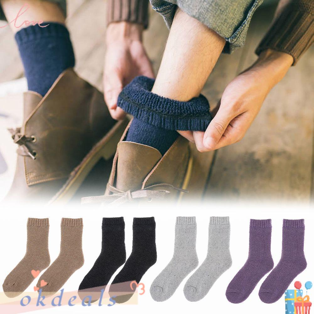 Okdeals Vớ Len Cashmere Giữ Nhiệt Thoáng Khí Cho Nam Và Nữ