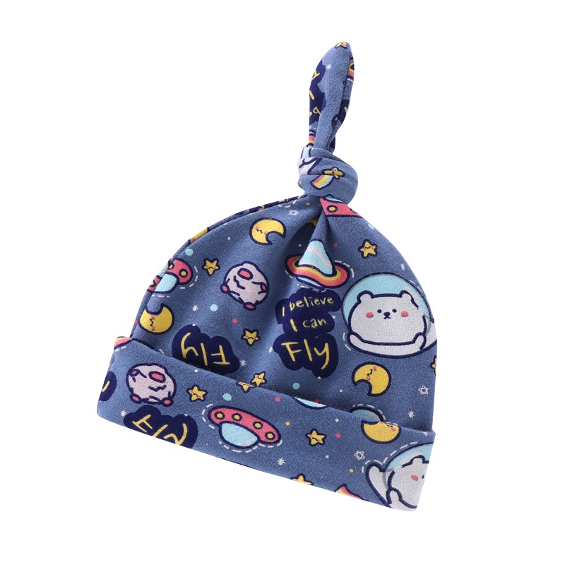 Mũ Beanie Vải Cotton Mềm Mại Co Giãn Giữ Ấm Mùa Xuân Thu Hình Thú Đáng Yêu Cho Bé Trai Và Gái