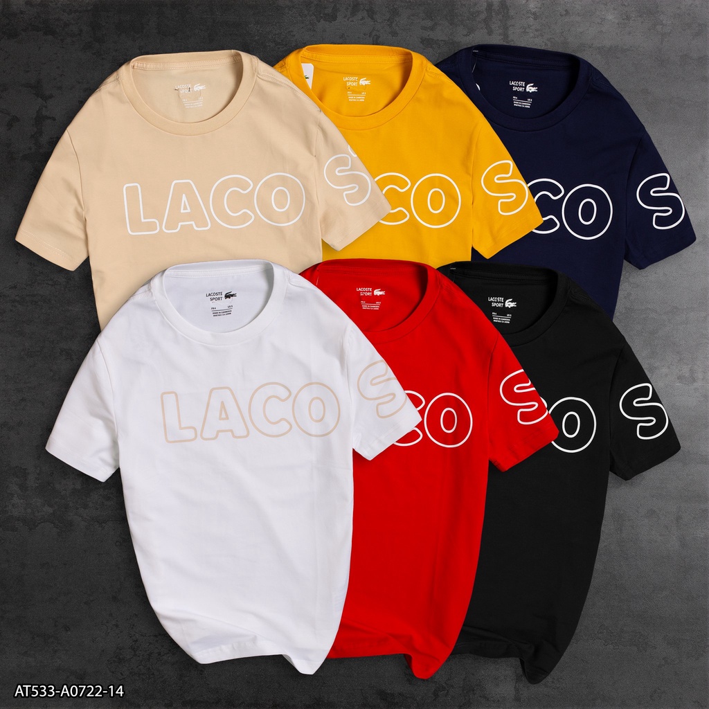 ÁO THUN TAY NGẮN COTTON 4 CHIỀU L.COS AT533 - THỜI TRANG NAM VNXK