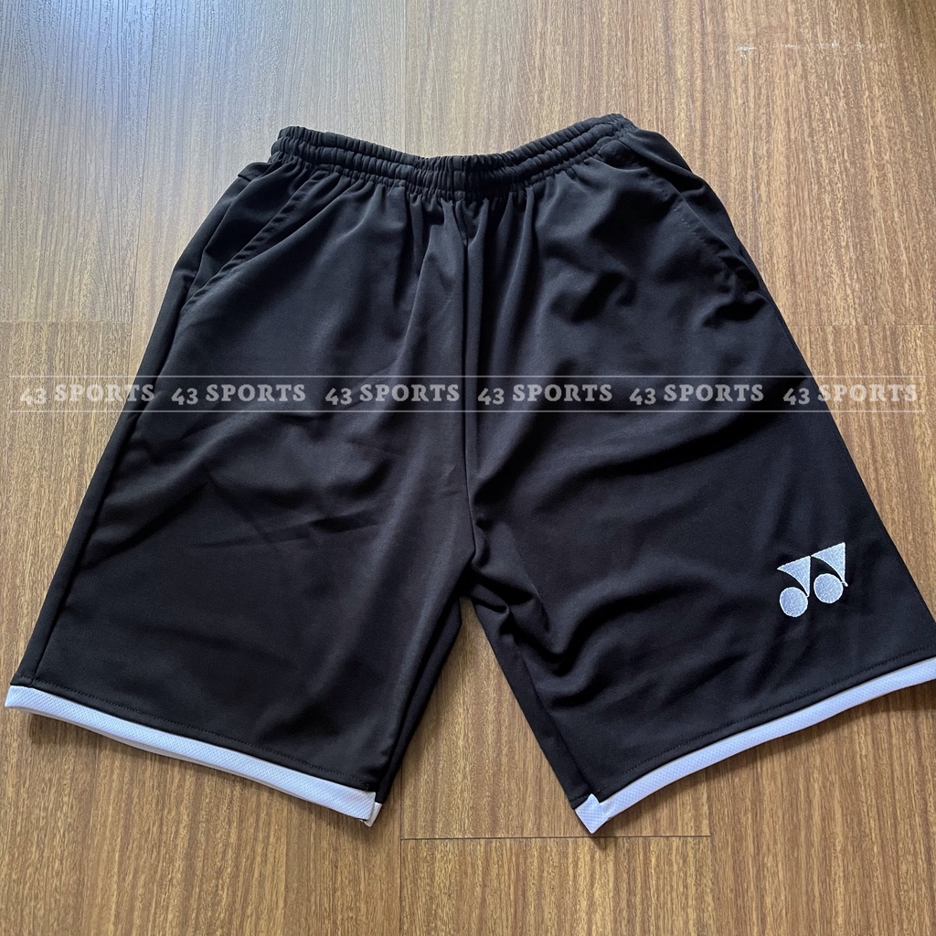 QUẦN THỂ THAO YONEX Q31 NAM ĐEN TRẮNG, QUẦN CẦU LÔNG YONEX Q31 NAM ĐEN TRẮNG
