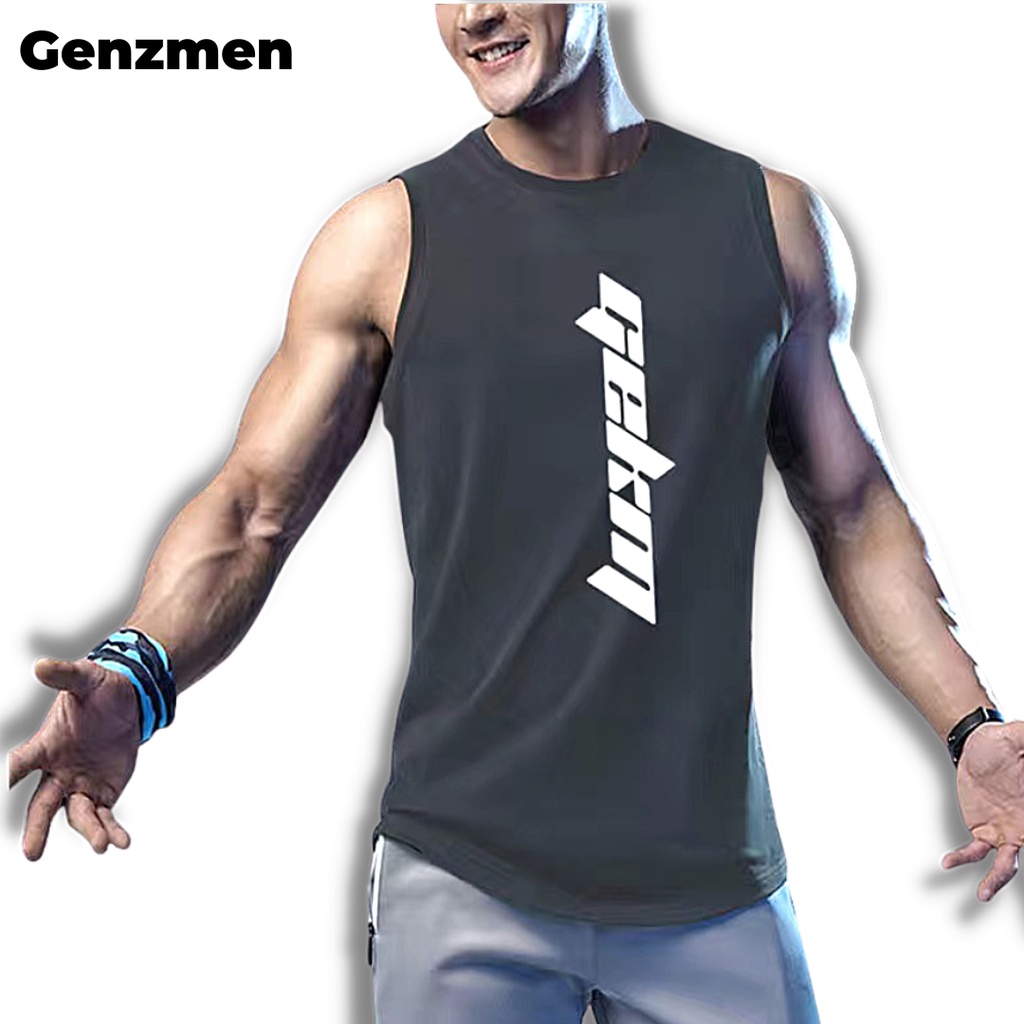 Áo thun ba lỗ nam , tanktop nam tập gym  Áo sát nách vải thun lụa thoáng mát co giãn hút