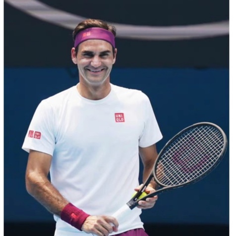 Áo thun cổ tròn Federer tay ngắn style cổ điển