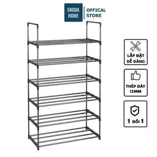  Giá Để Giày Inox 5 Tầng Chắc Chắn Kệ Đựng Giày Dép Inox Nhiều Tầng Cao Cấp Siêu Bền Enoda Home FH03-7 