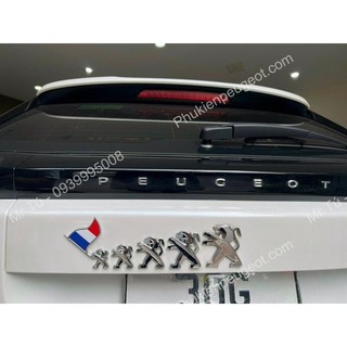 Logo sư tử trang trí xe, tem xe Peugeot