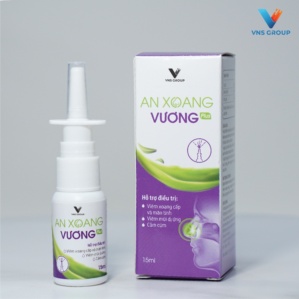 Xịt mũi An Xoang Vương ngăn ngừa xoang cấp và mãn tính lọ 15ml VNS Group