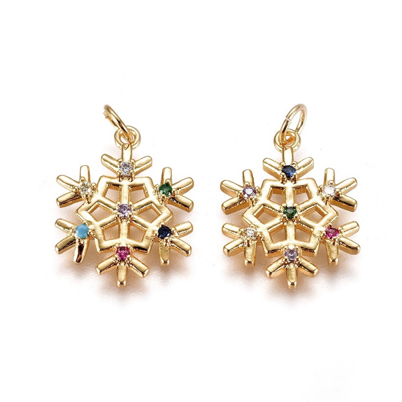 1 Mặt Vòng cổ Bằng Đồng Thau Đính Đá Zircon Dùng Làm Trang Sức DIY