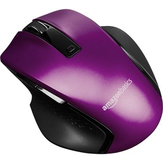 Chuột không dây Amazon Basics Compact Ergonomic Wireless PC Mouse with Fast Scrolling – Purple