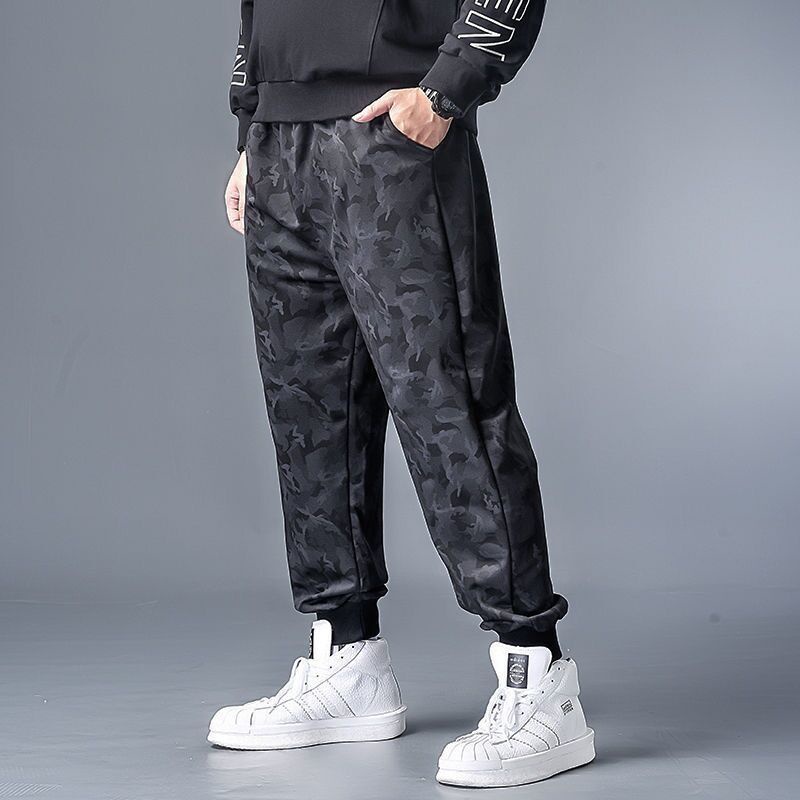 Quần Legging Thể Thao Ống Rộng Size xxl Họa Tiết Rằn Ri Cá Tính Cho Nam