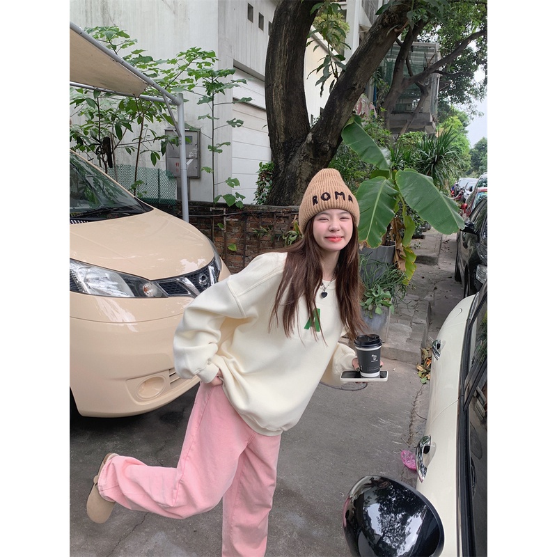 Áo hoodie Dáng Rộng Phong Cách Hàn Quốc Thời Trang Thu Đông 2022