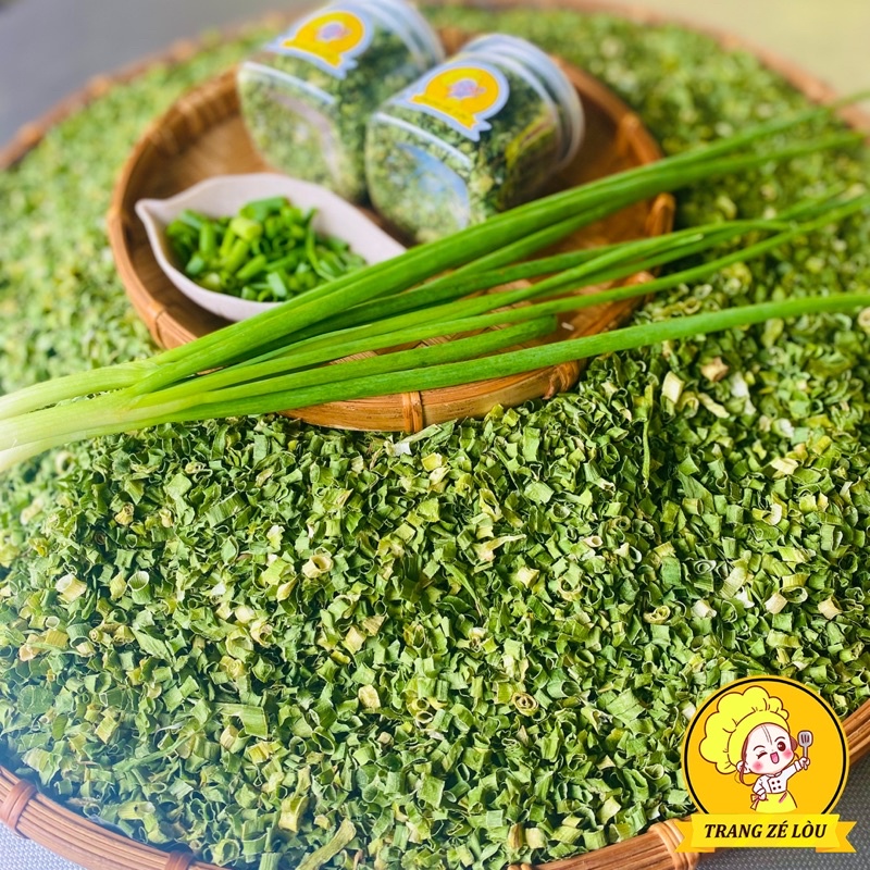 Hành Lá Sấy Khô Hũ 120ml🌿Nguyên Chất, Giữ Vị🌿Gia Vị Trang Zé Lòu