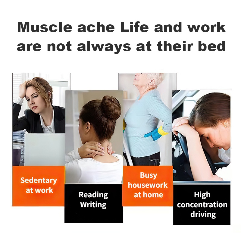 Gối Massage Cổ Vai Gáy, Gối Mát Xa Cổ Thư Giãn Giảm Đau Tiện Dụng, Ngủ Chống Mỏi Cổ Gối Chống Đau Vai Gáy Neck