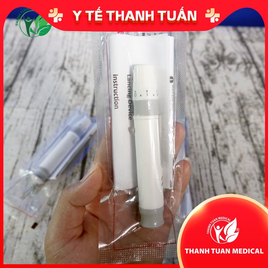 Bút chích máu thử đường huyết (tặng 100 kim lấy máu tròn) - Dùng cho các máy đo đường huyết