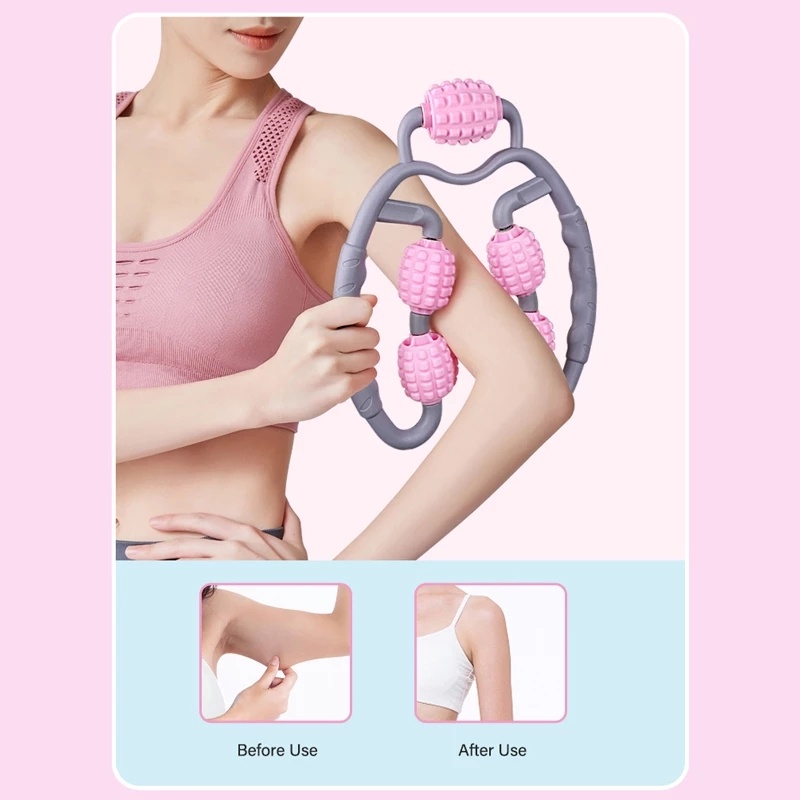 4 / 5 Bánh Xe Loại Mỏng Chân Không / 360 ° Con Lăn Mát Xa Cơ Bắp / Cổ Thư Giãn Đa Năng Tiện Dụng