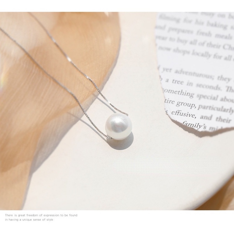 MANYUE Vòng cổ ngọc trai nhân tạo 8mm phong cách hàn quốc thời trang dành cho nữ