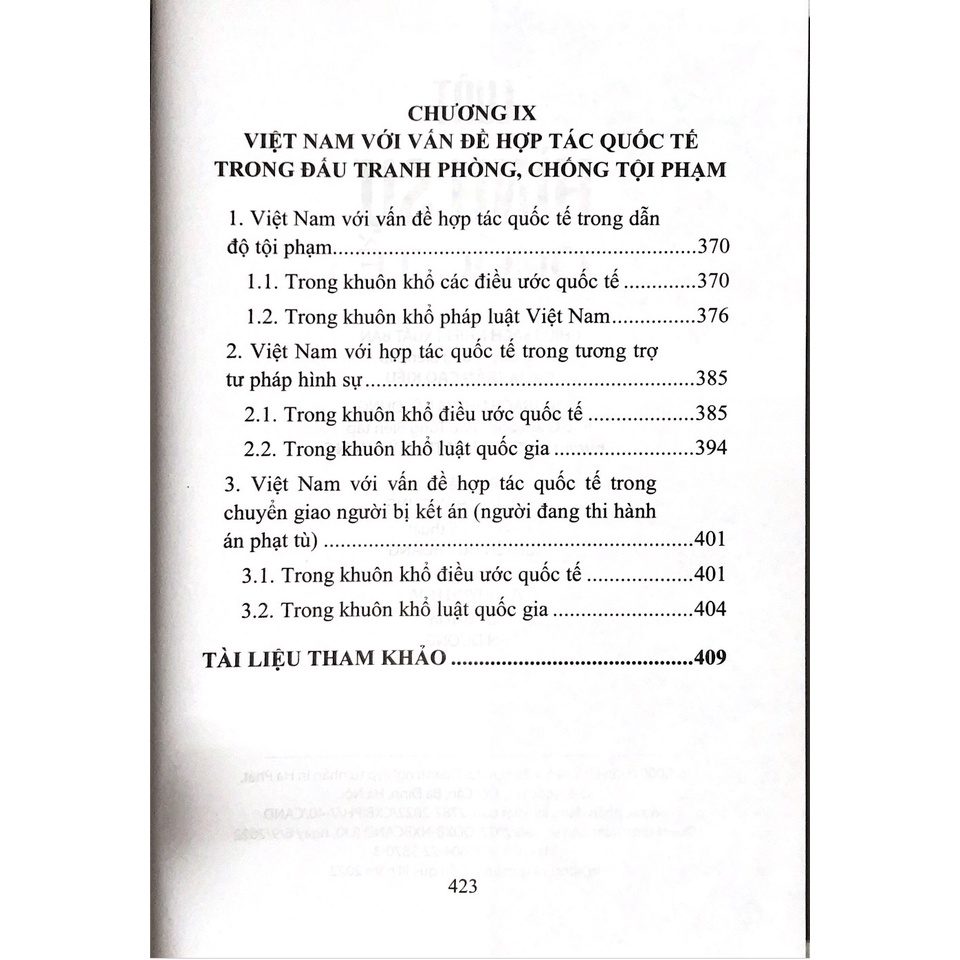 Sách Luật hình sự Quốc tế