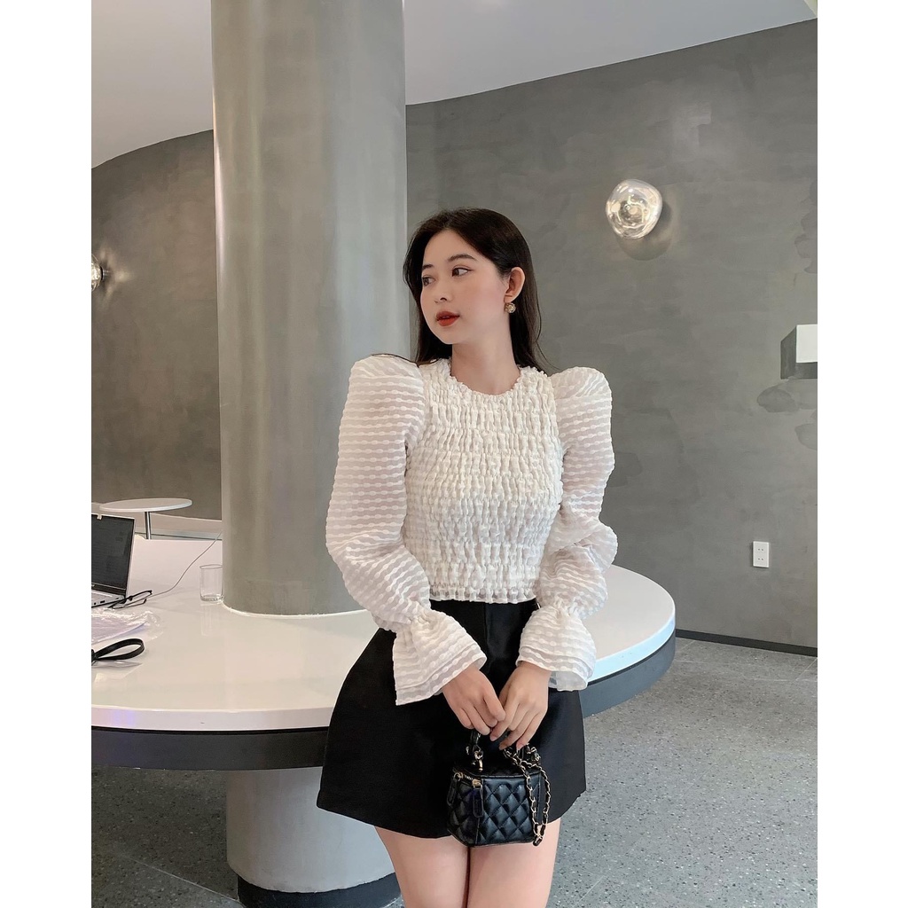 Áo nhún tay bồng