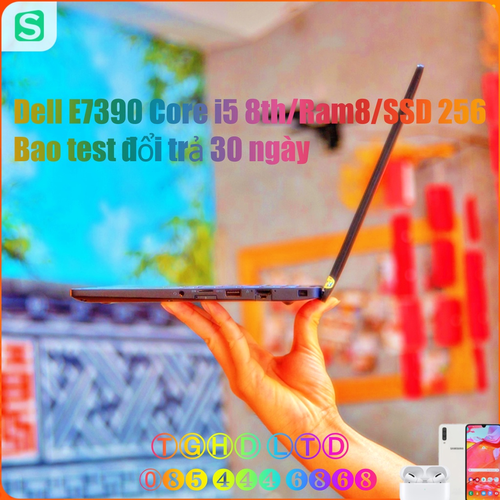 Máy tính Laptop Dell Latitude 7390 Core i5* 8350U - RAM 8GB - SSD 256GB - Intel HD Graphics 620 - MH 13.3 inch FullHD