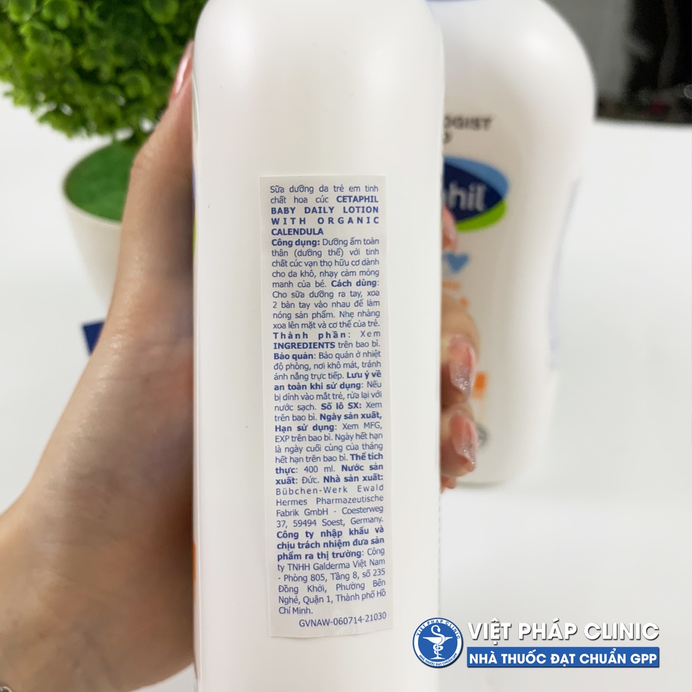 Sữa dưỡng ẩm cho bé Cetaphil Baby Daily Lotion 400ml
