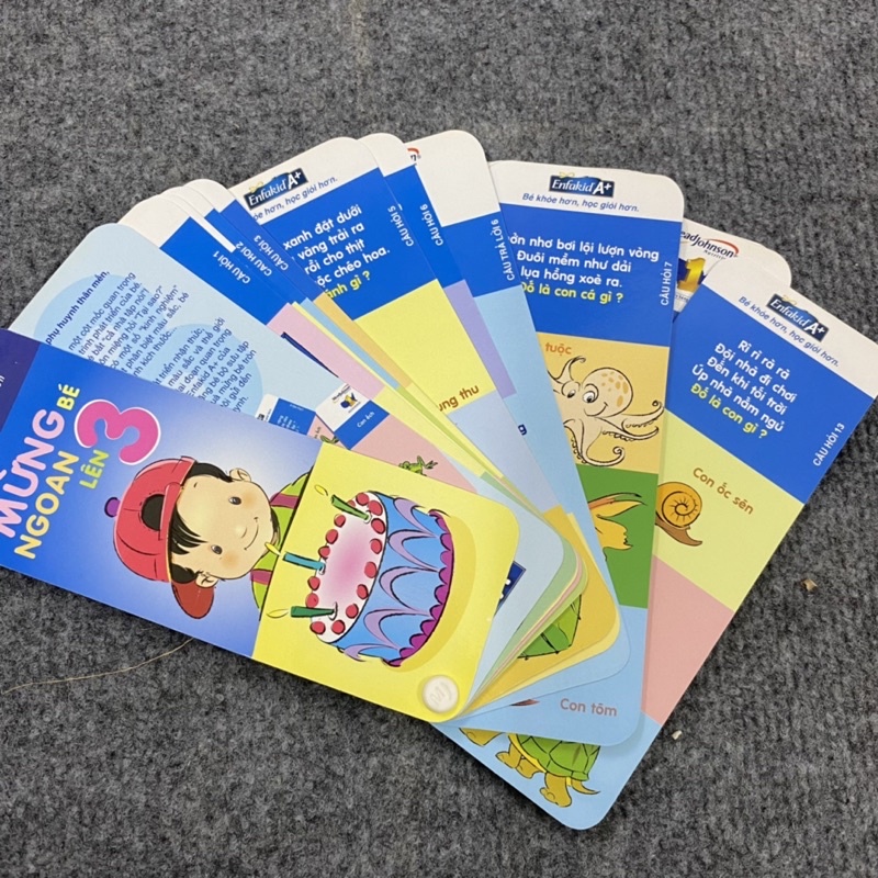 Bộ thẻ học câu hỏi kèm câu trả lời dành cho bé