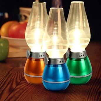 Đèn dầu thờ cúng led cảm ứng điện tử sạc điện thổi bật tắt không khói