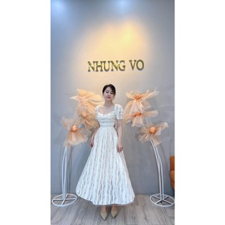 Đầm dự tiệc hở lưng thắt dây