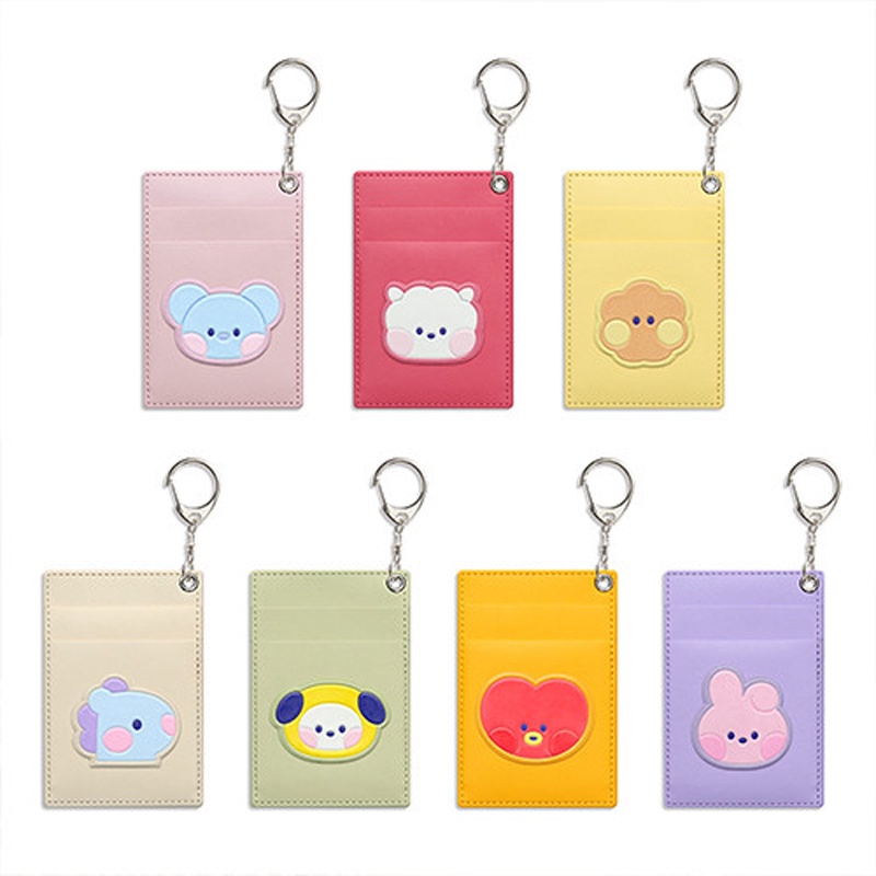 Bao thẻ dán da BTS BT21 Minini hàng chính hãng Monopoly