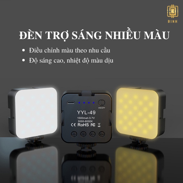 Đèn Led Quay Phim Video Mini Livestream DSLR YYL-49