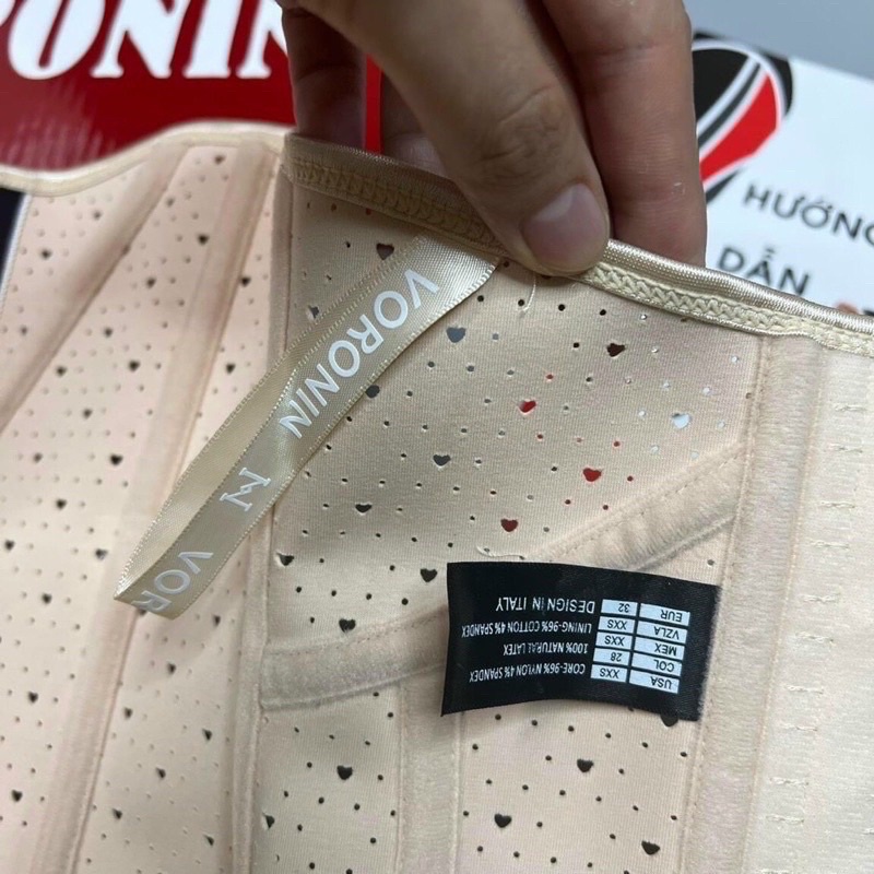 Đai Nịt Bụng Latex VORONIN SIÊU SIẾT EO, che mỡ lưng