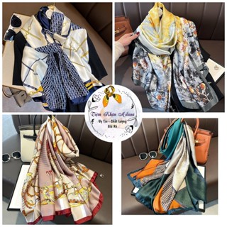 Khăn đi biển lụa dài 180x90 cm Áo choàng bikini quàng cổ choàng vai thời trang  Milana