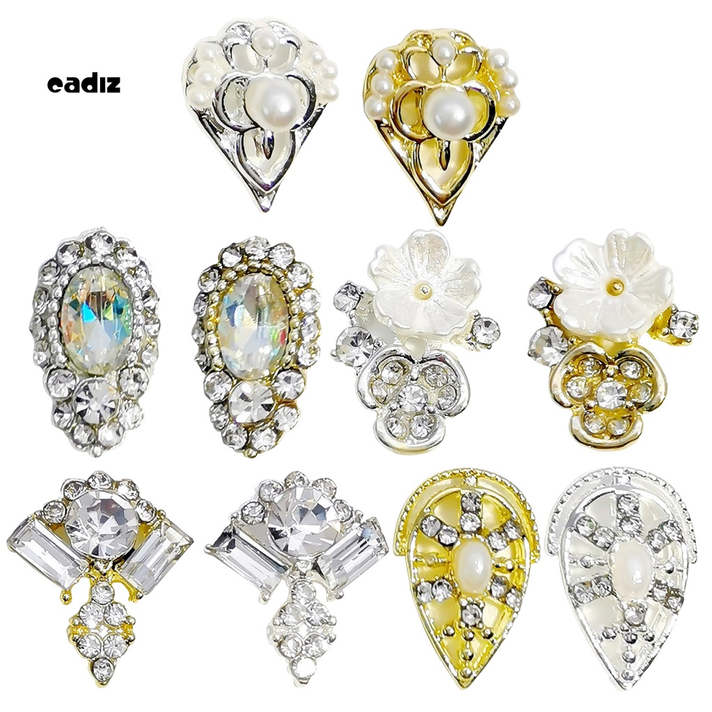 Túi 10 Phụ Kiện 3D Trang Trí Móng Tay Chuyên Nghiệp Thời Trang