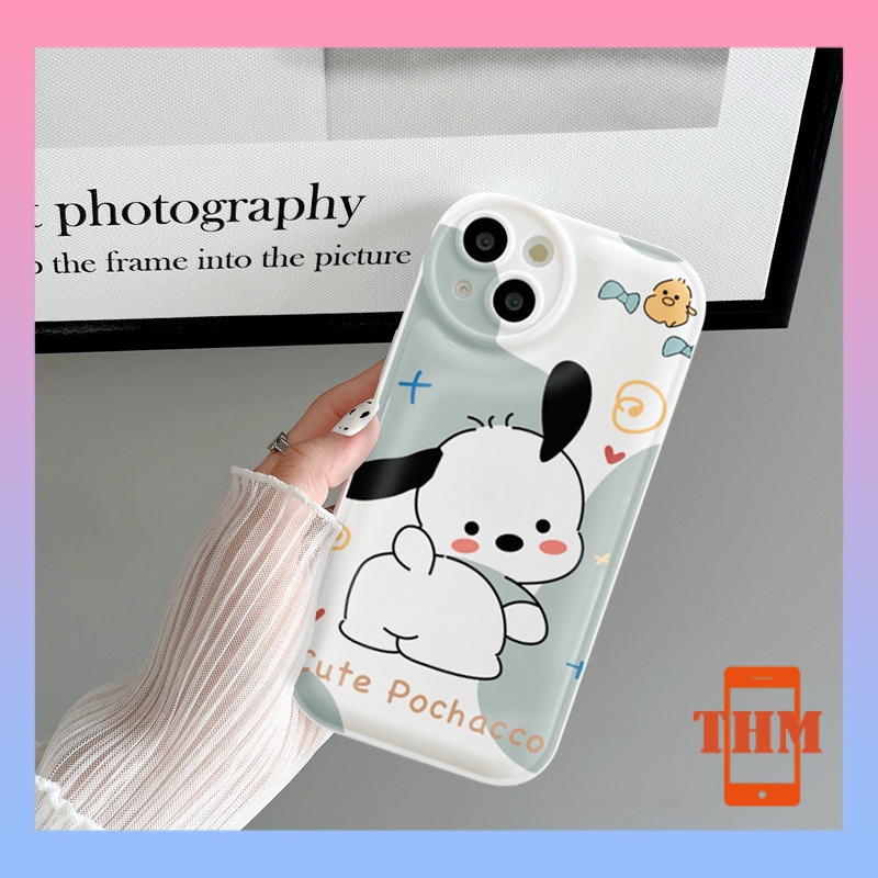 Ốp Điện Thoại Hình Gấu Và Chó Pochacco Cho Iphone 7plus / 8 / 8plus / xs / 11 / 12 / 13 / pro / max / plus / promax - 5016