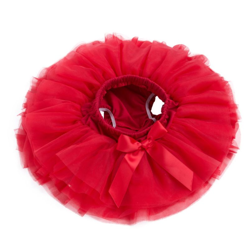 Quần Tã Mặc Nhiều Lớp Vải Tuyn Mềm Mại Đính Nơ Dễ Thương Dành Cho Bé Gái